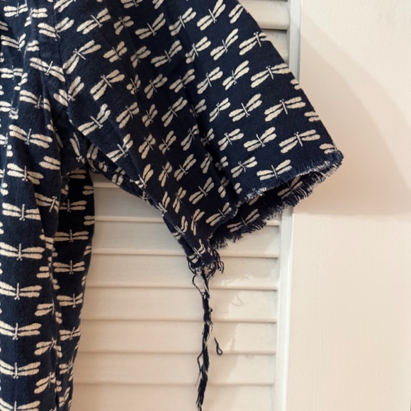 Gitman Bros. Vintage Firefly Print Shirt – Men’s Large – Frayed Sleeves – Limite - Picture 2 of 4